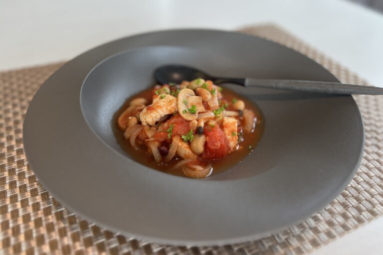 ササミときのこのトマト煮(2人分)